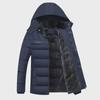 2021 Velvet-Lined Cotton Winter Coat: Men's Mid-Aged & Elderly