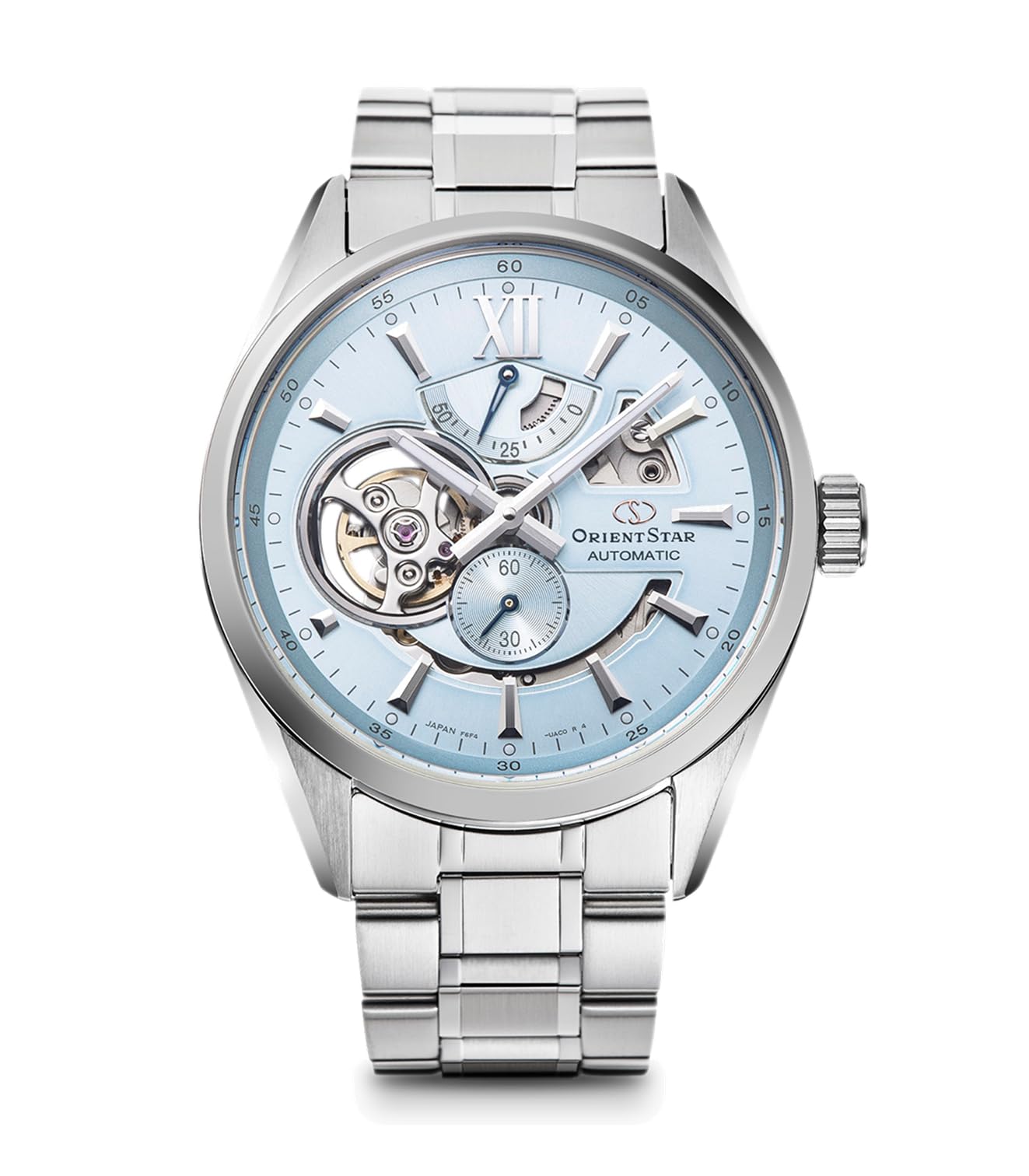 

Orient Star Automatic Modern Limited Edition of 350 in Made in Open Sky Blue Watch, Skeleton, Mechanical, Japan, Japan, 2-Year Manufacturer s