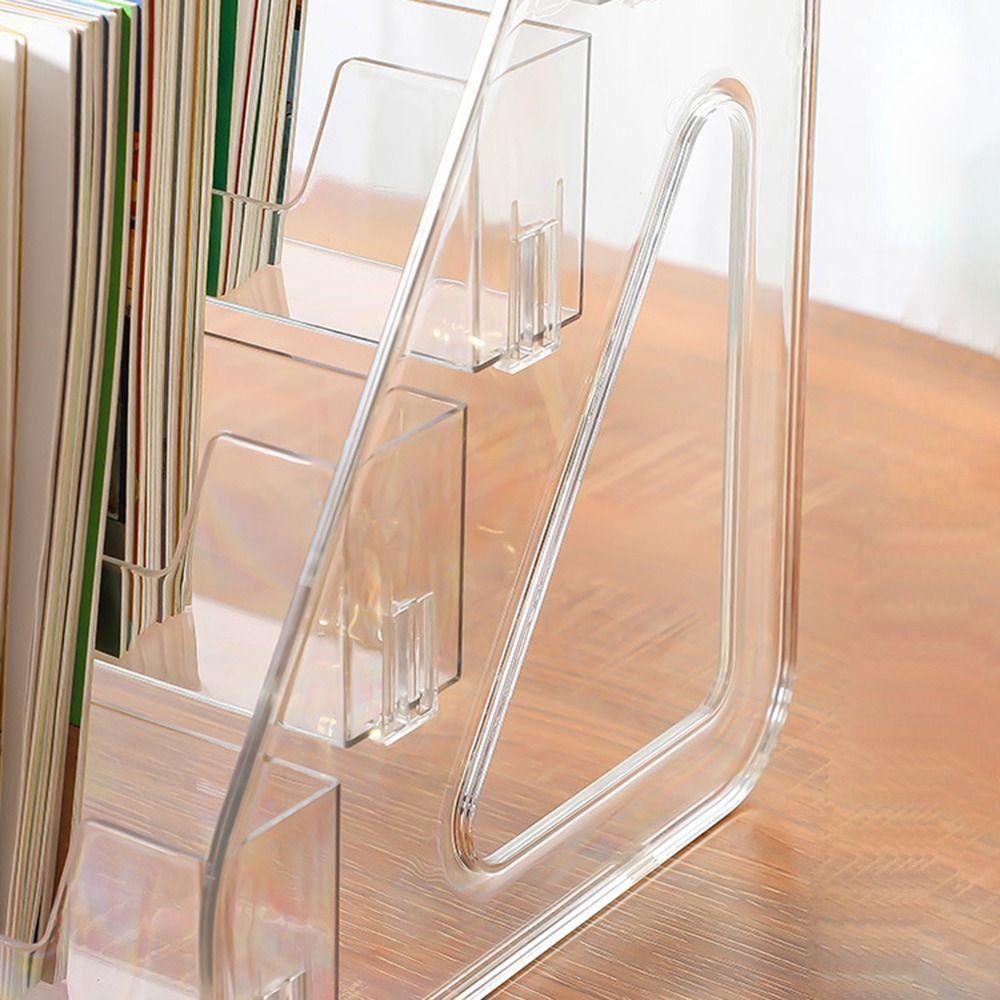 5 Tier Acrylic Book Display Rack Detachable Doll Figures Model Shelf  Art Prints Display