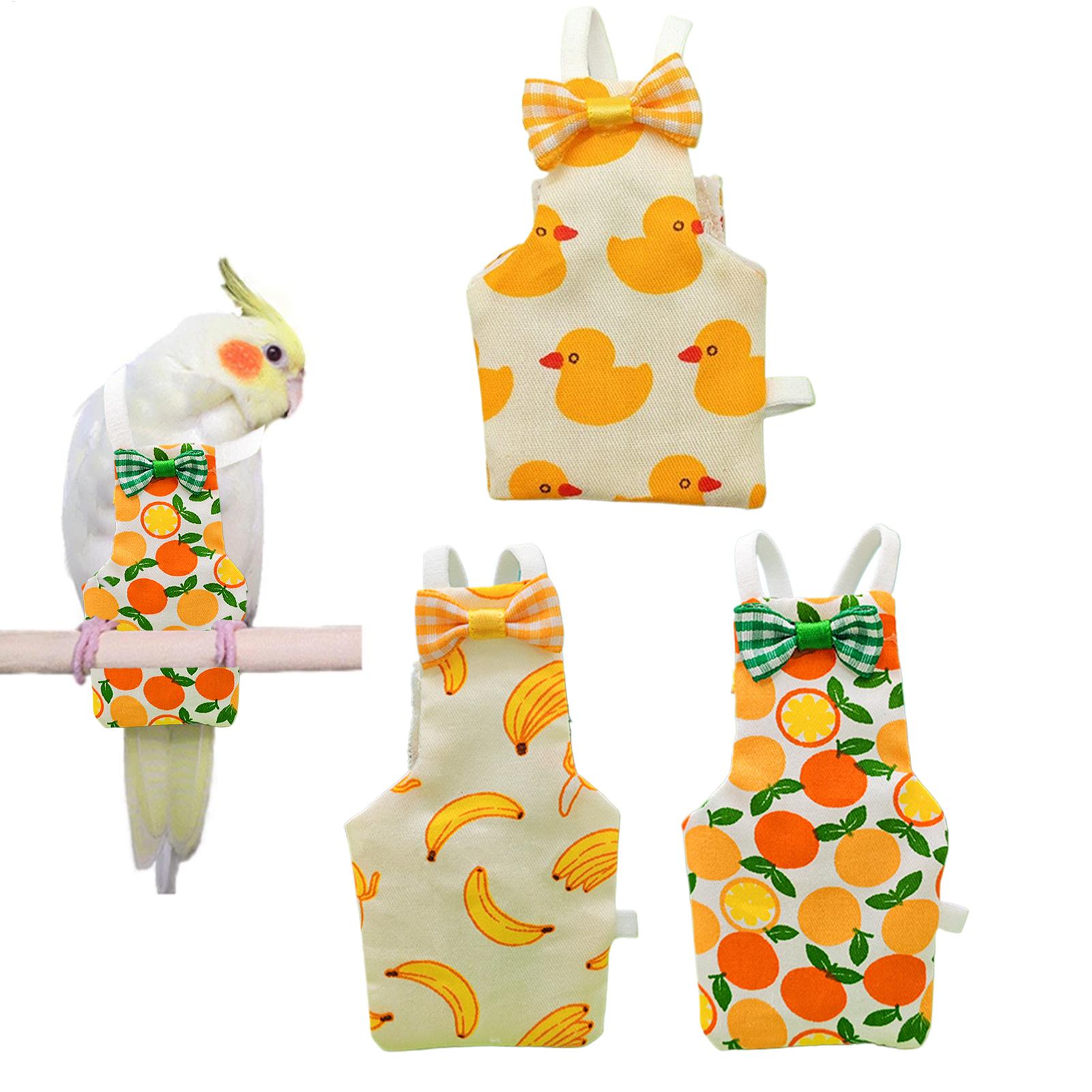 3Pcs Parrot Pigeon Diaper Flight Suit Bird Nappy Parrot Clothes for Green Cheek Parakeet Cockatiel Conure Small Medium Birds