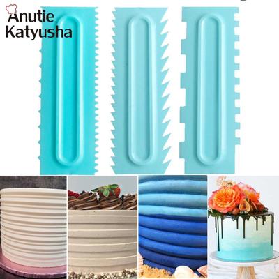1 Piece DIY Spatula Cake Scraper Edge Smoother Plastic Cream Fondant Mousse Pastry Baking Tools