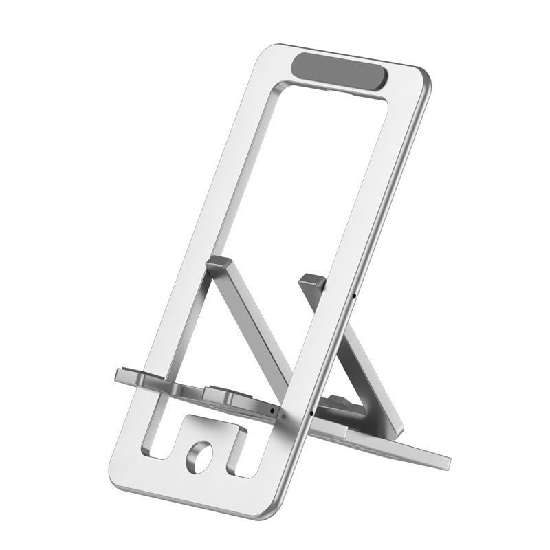 Aluminum Alloy Foldable Phone Holder - Portable Stand for Desktop Viewing