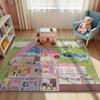 Pink Toy House Room Layout Carpet Mat - Decorate Game Room Bedroom, Suitable for Home Living Room Anti Slip Soft Decoration Rug