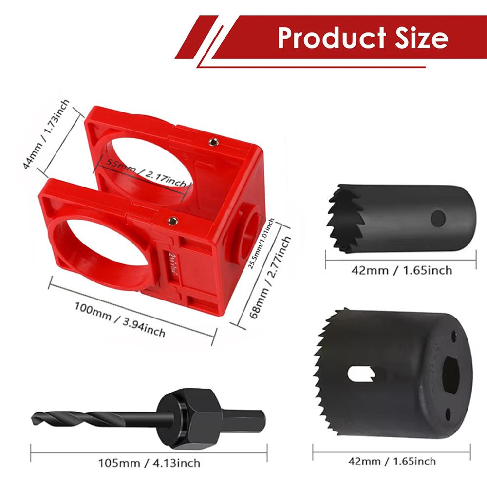 Remove Material Accurate Scoring and Chiseling Door Installation Kit Portable Ball Lock Hole Opener+Door Latch Installation Kit