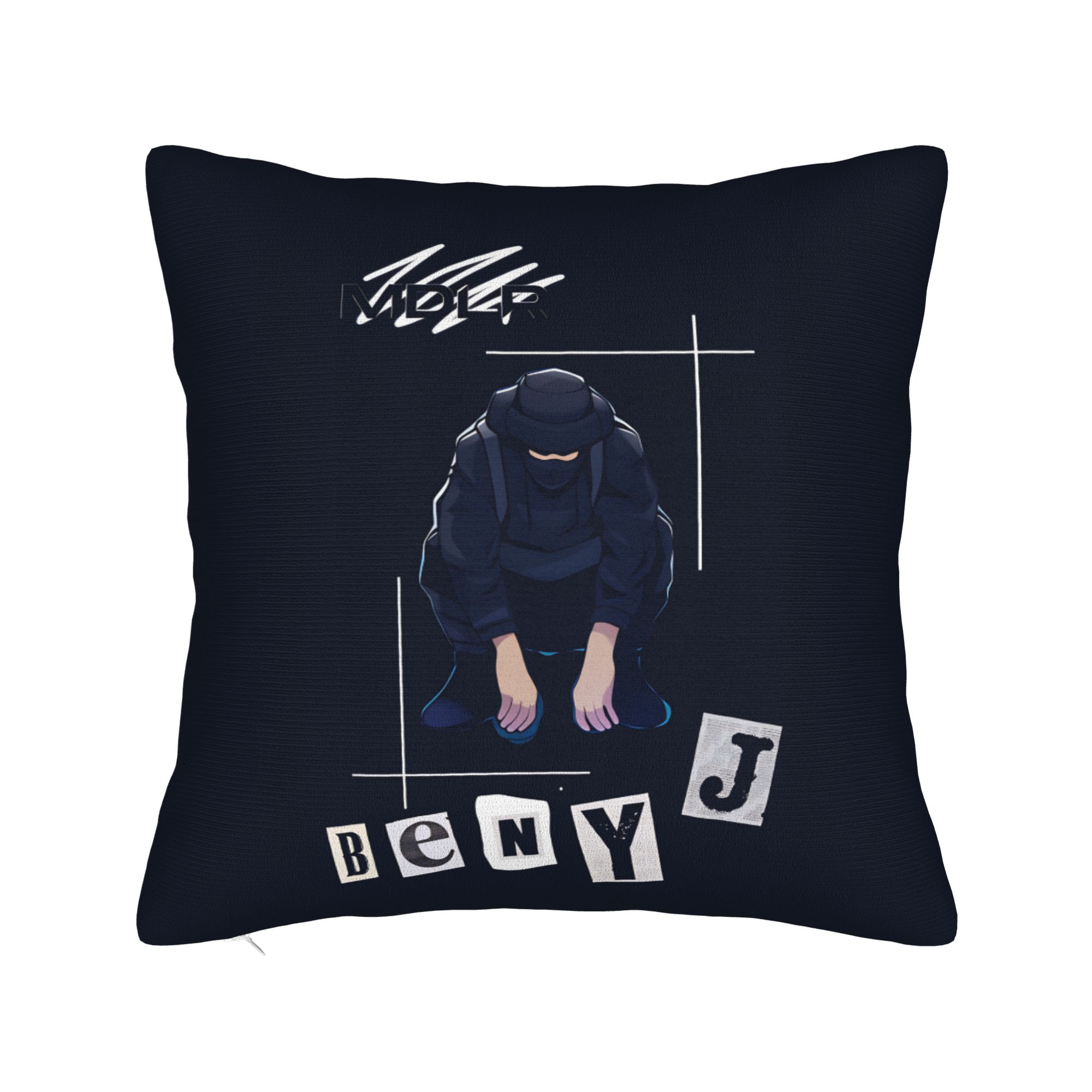 B-bENY Rapper JR  Pillowcases  Novelty Pillow Case For Living Room Sofa Soft Pillow Cover 12x12Inch