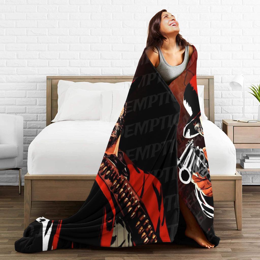 Arthur Morgan Blanket Multi-size Cozy and Lightweight Throw Blankets for Sofa Couch and Bed