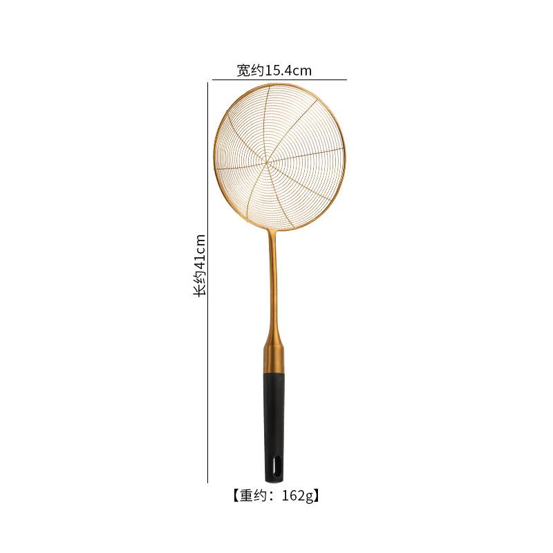 Silver Filter Spoon Hot Pot Colander Stainless Steel Fine Mesh Oil Strainer Ladle Skimmer Kitchen Accessories