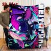 DeltaRune Cartoon 2D Flat Pattern Flannel Blanket High quality All Seasons Warmth and Comfort Perfect for Christmas Gifts.NMT0928049