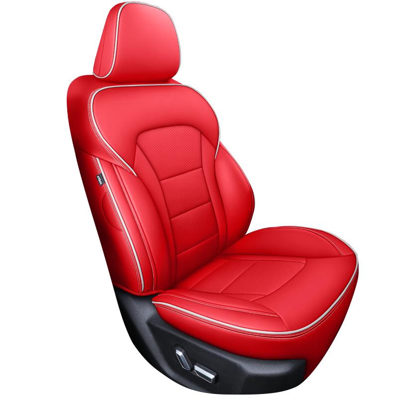 Full Surround Five-Seat Car Cover - Genuine Leather, All-Season Cushion for Any Model