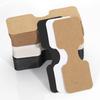 100pc Adhesive Kraft Paper Cards Hanging Folding Card for DIY Jewelry Display Tags Necklace Bracelet Hair Accessory Retail Label