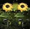Słonecznik Lampy Solarne Ogrodowe Led Dekoracja Ogrodowa 2 Sztuki