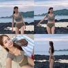 2025 Women's Summer Square Neck Slimming Short Sleeve Swimsuit - Hot Girl Top