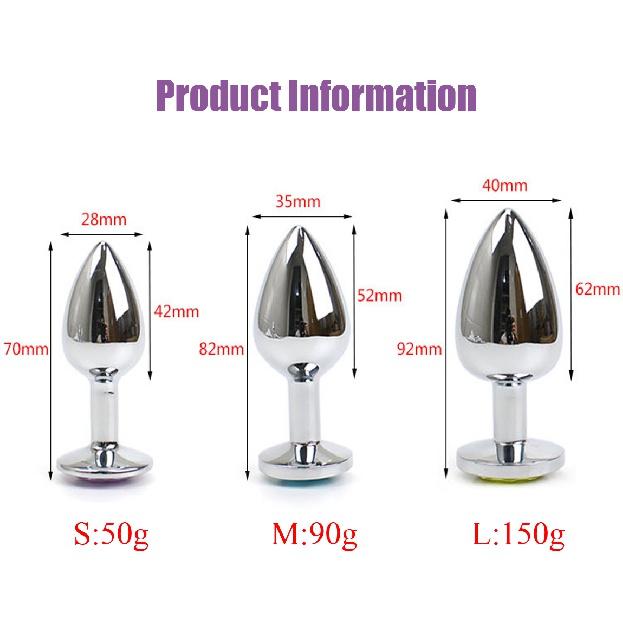 Sex Vibrator Metal Anal Toys For Women Adult Sex Products Men Butt Plug Stainles Steel Anal Plug Sex-toy Anal DildoToys 7