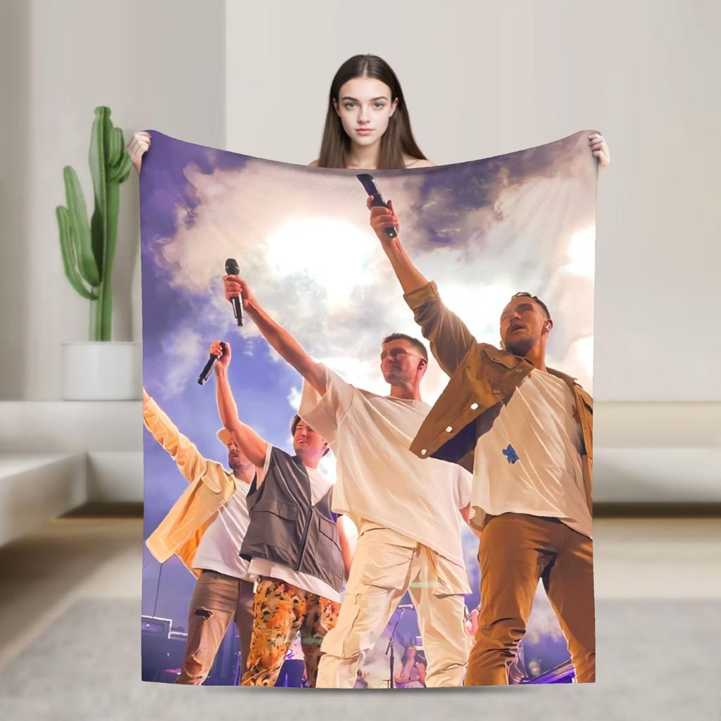 Big Time Rush Band Flannel Blanket Winter Super Soft Throw Blanket for Girls Boys Outdoor Funny Bedspread Sofa Bed Cover