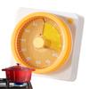 Magnetic Kitchen Timer 60-Minute Quiet Magnetic Visual Countdown Learning Time Management Digital Cooking Reminder Alarm Clock