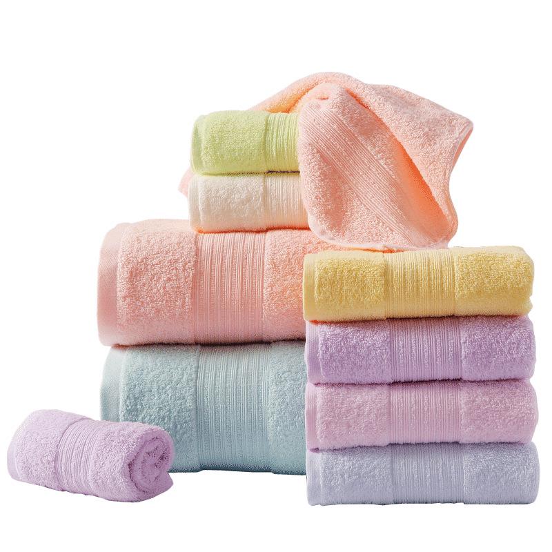 Gold Pure Cotton Bath Towel - A-Class, Plain Satin, 140x70, Soft & Absorbent for Household Use