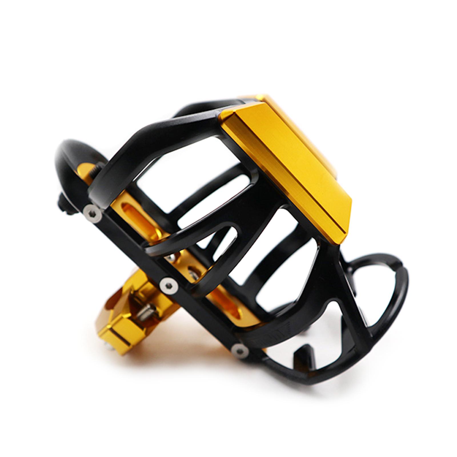 

Держатель для бутылки с водой на руль мотоцикла, алюминиевый сплав, подставка для напитков, крепление для скутера, мотоцикла, горного велосипеда золотой