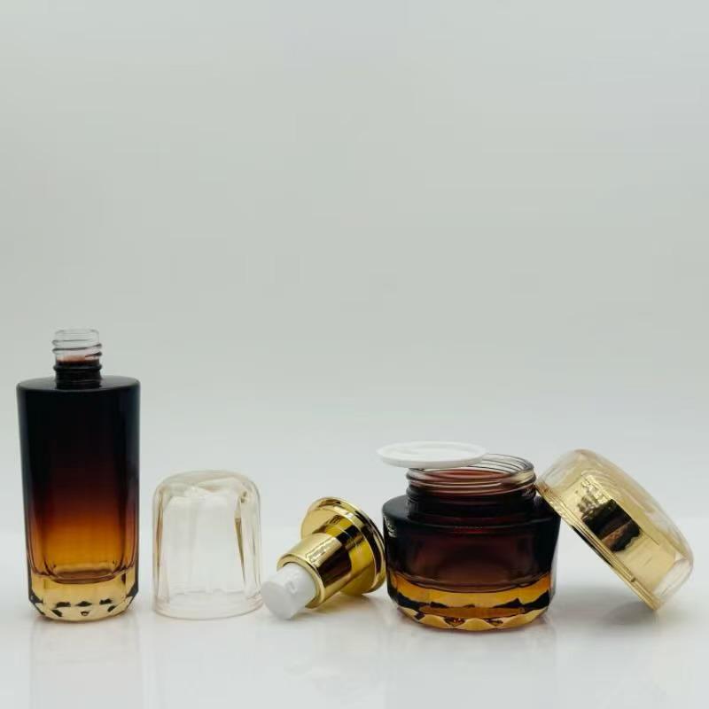 Explosion-Proof Glass Bottles: 120ml, 40ml Spray, 30ml Essence, 30g & 50g Face Cream Options Available