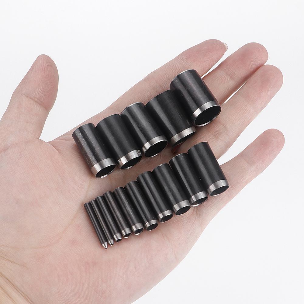 15-teiliges Set HSS Leder Kreis Locheisen, Scharfer Hohllochstanzer Form für Leder Stoff Papier Bastelprojekt