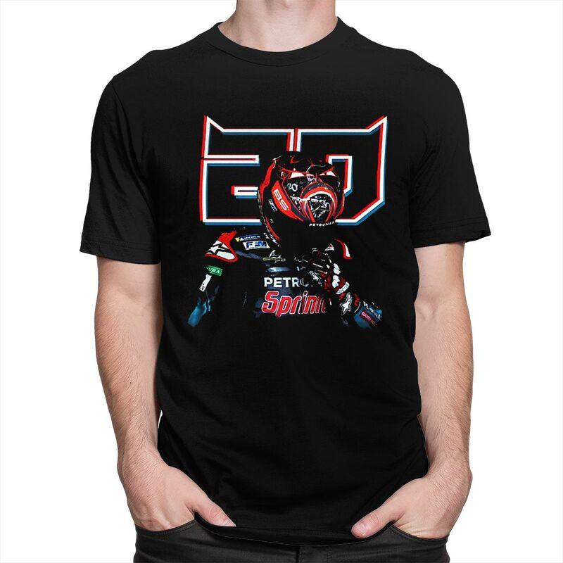 Custom El Diablo 20 Fabio Quartararo T Shirt Homme Pre-shrunk Cotton Tees Motorcycle Race Tshirt Short Sleeve Novelty T-shirt