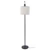 Modern Floor Lamp LED Standing Lamp Fabric Corner Stand Light for Living Room 3000K Warm White