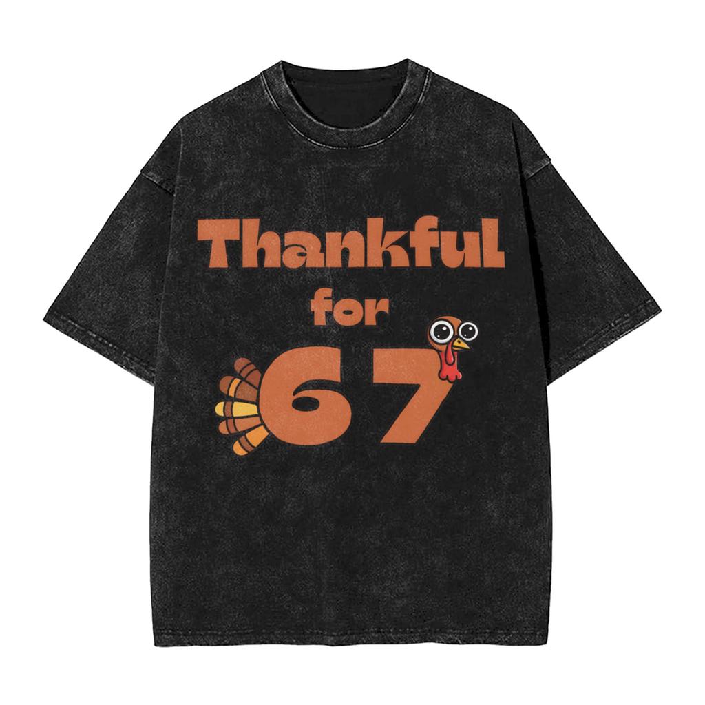 Sweet Number 67 Ice Cream Tshirt Summer Y2k Retro T Shirts Cotton Hippie Tshirt For Man Shortsleeve Printed Tees