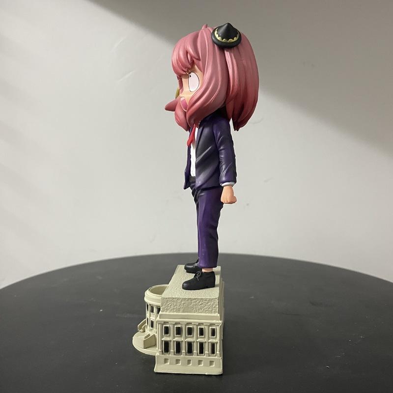 Anime Anya Forger Action Figure 18cm Manga GK Statue Model Ornament Figurine Peripheral Figuras Toys Kawaii Doll Gift for Kids