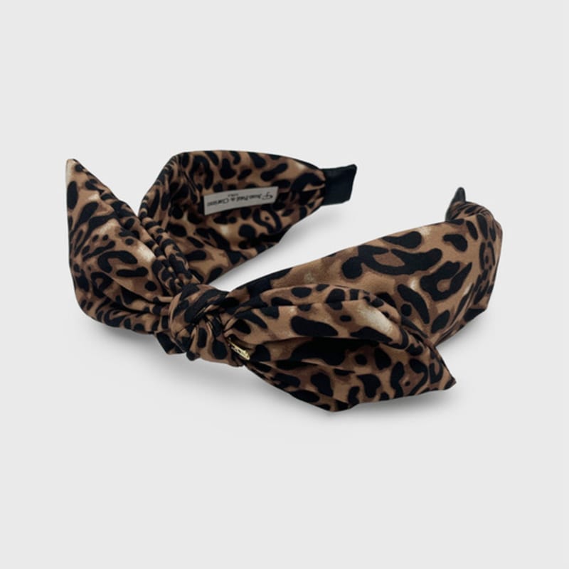 Jean Paul Clarisse Leopard Ribbon Hairband JP-24-453HB