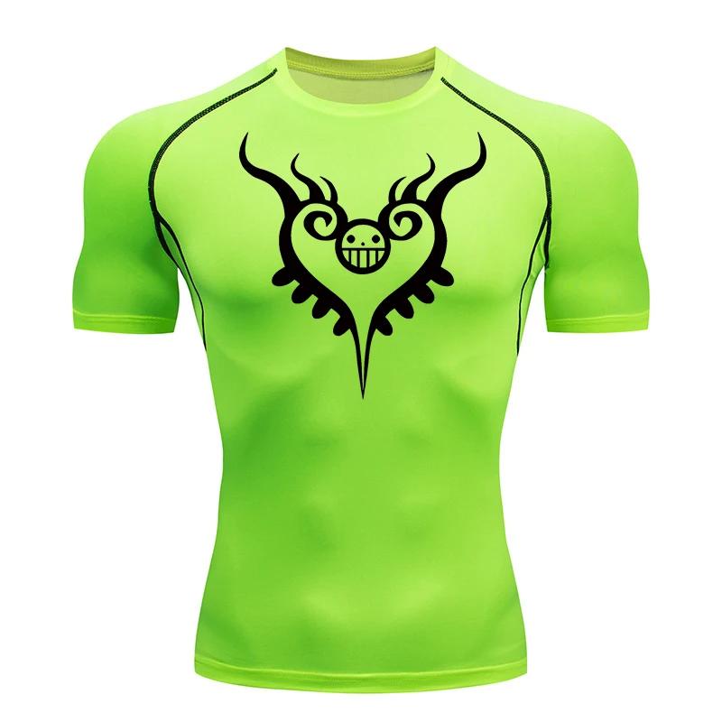 Men's Gym Workout Fitness Summer Compression Shirts Comfortable Quick-Drying Rash Guard Fashion Short Sleeve Athletic Tshirt Tees Tops