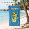 Parramatta Eels Custom Name Printed Beach Towel Personalized Soft Towel For Swimming Beach Travel