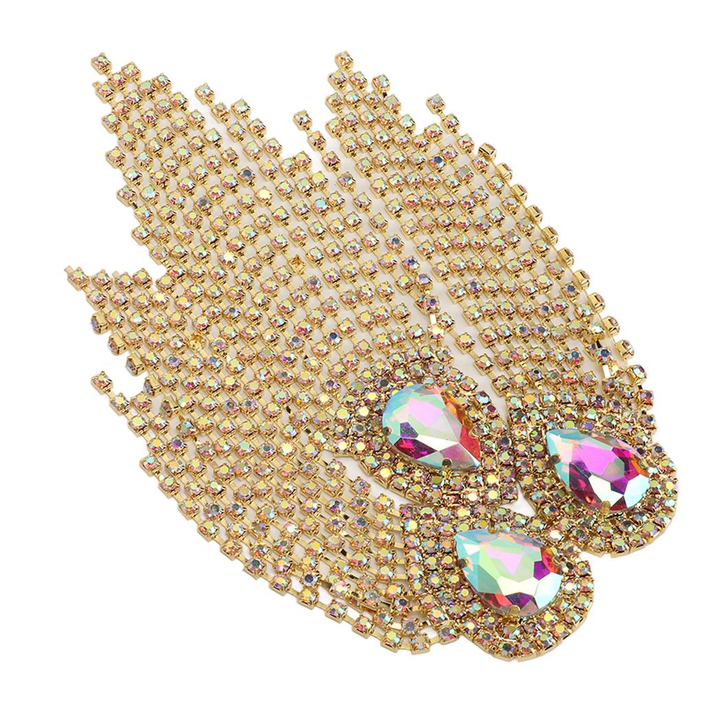 Strass Quaste Schulter Epaulette Dekorative Schulterklappe Abzeichen DIY Exquisite Quasten Epaulette für Party Golden