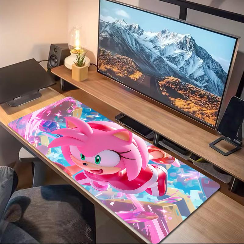 Sonic the Hedgehog Print Cushion Non-slip Laptop Tablet Big Mousepad XXL Mat Mini PC Playmat With Lock Edge