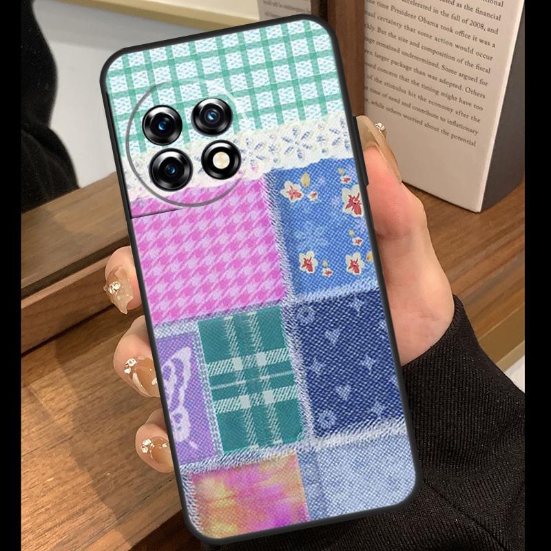 

Blue Tie Dye Shroom Patchwork Case For OnePlus 13T 10T 15R 10R 12R 13R 13 12 11 9 10 Pro Nord CE 5 2 3 4 Lite N20 N30 Cover OnePlus 10Pro