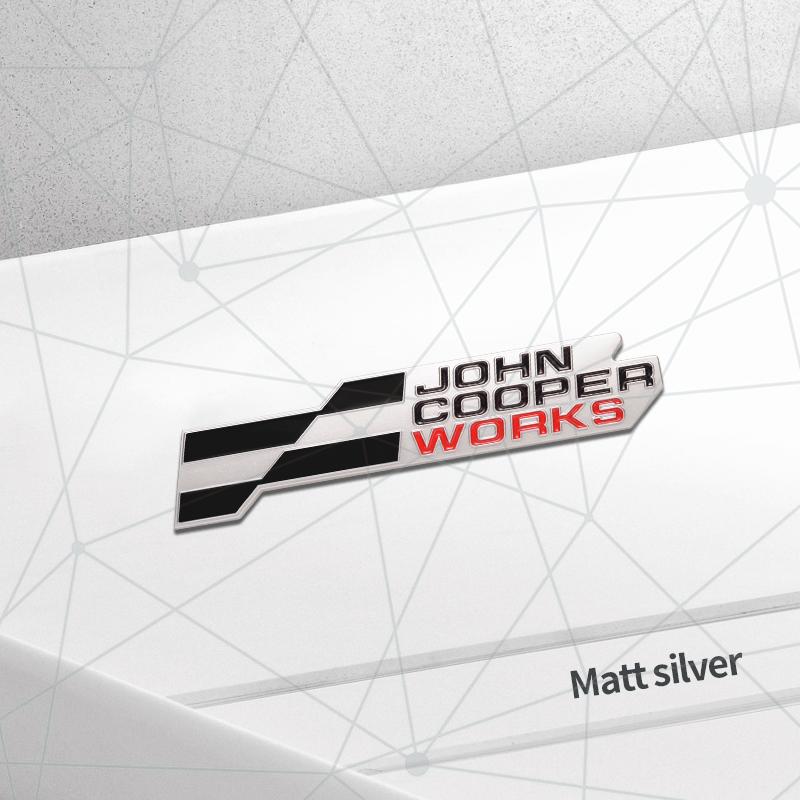 3D Auto Metal 2025 JCW Grille Badge Car Rear Trunk Emblem Sticker Decor For Cooper S F66 F65 F67 Aceman Clubman U25 J01 J05