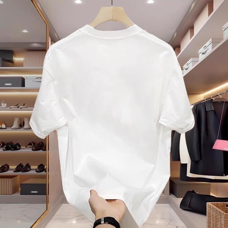 Couples Cotton T-Shirt Short Sleeve Black White Tops Breathable Comfortable Soft Casual Sport Tees