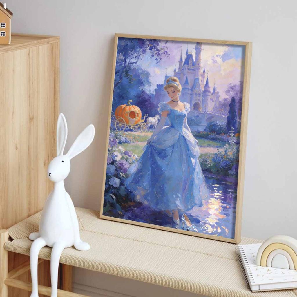 Disney Diamond Painting Set Handmade Cross Stitch DIY Diamond Art Cinderella Wall Decor Gift