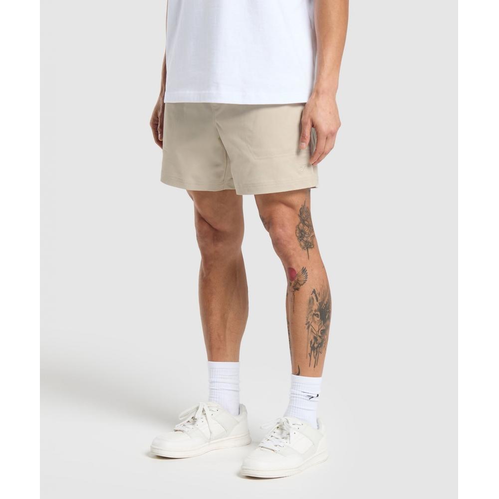 Gymshark Pantaloni scurți țesuti pentru ziua de odihnă, gri pietriș, A5a6d Gb7p.