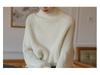 Women's Thick Knit High Neck Retro Sweater for Autumn and Winter.