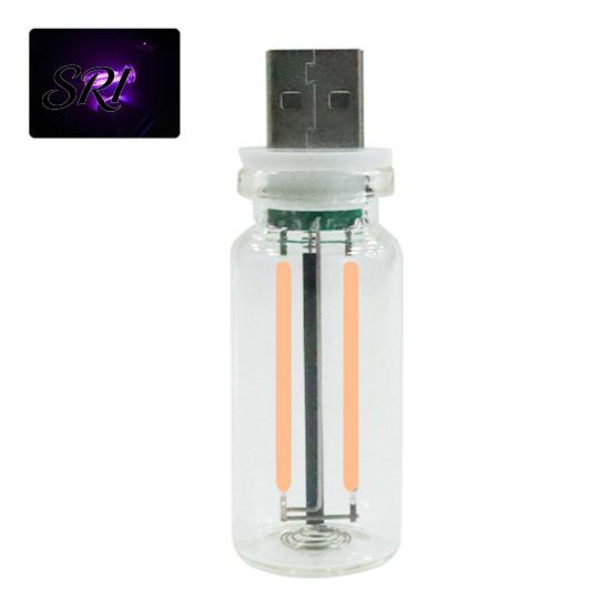 Ambient Mood Lighting Night Light Multi-Color with Touch Dimming USB Powered Portable Retro Adjustable Brightness Filament Design Soft LED for Bedroom