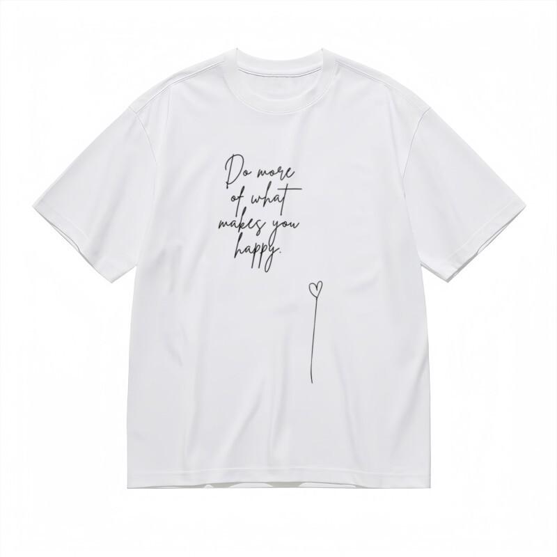 

Women s Comfy Classic T-Shirt Positive Life Motto with Minimalist Sketch Tee USA 3XL