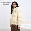 Mark Fairwhale Women's 2025 Ribbon Design Short Hooded Down Jacket