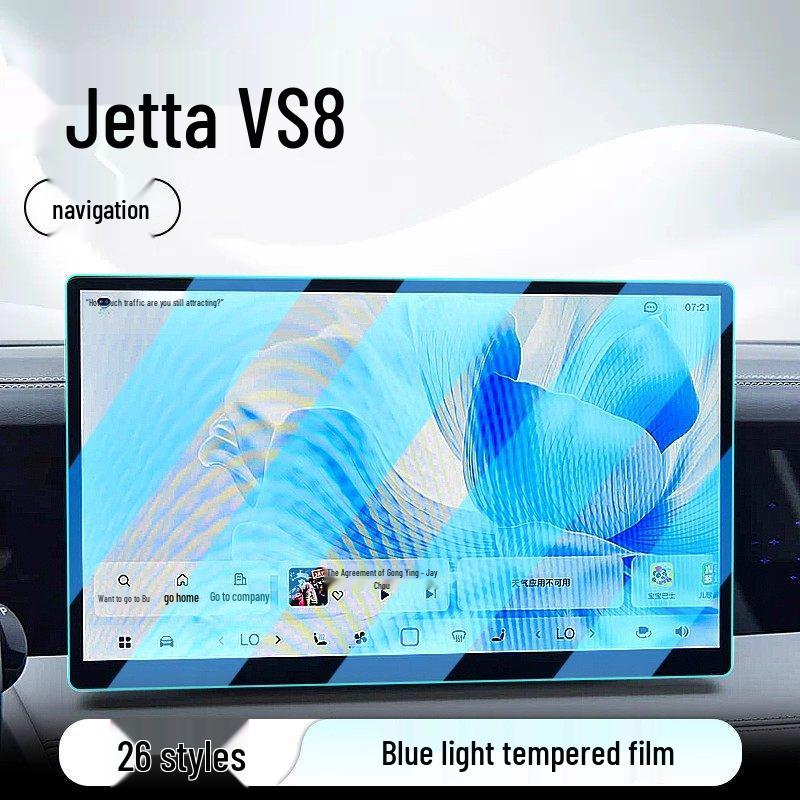 Tempered Film Screen Protector for Jetta VS8 Center Console Navigation Display
