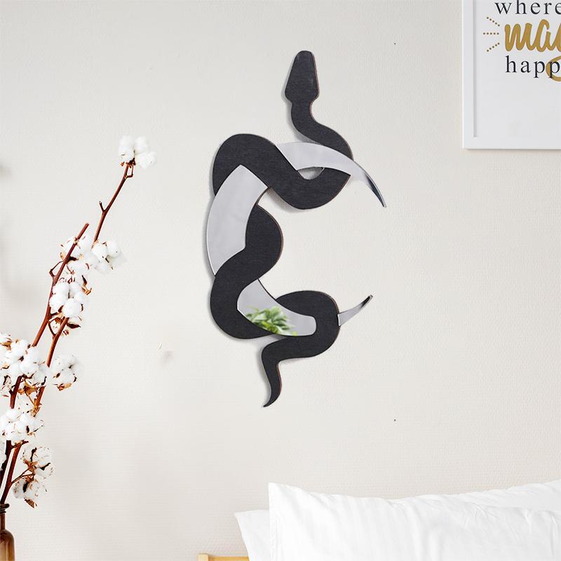 

Background Wall Hanging Decorations Crescent Snake Mirror Hanger