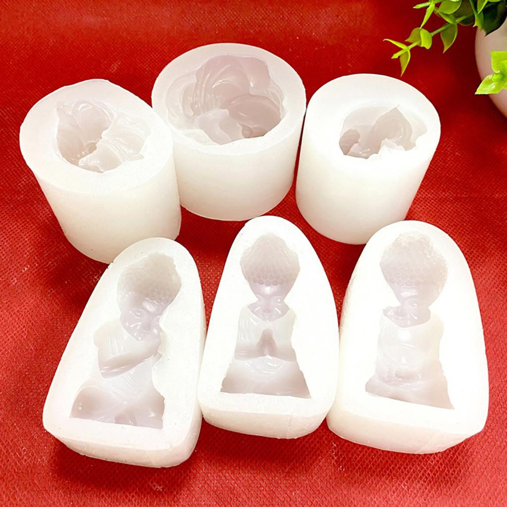 Religion Figurine Silicones Candle Molds for Candle Soap Plaster Decorations Home Decorations