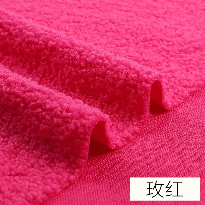 45cmx50cm Lamb Wool Fabric Thickening Warmth Coral Fleece Plush Sweater Blanket Coat Doll Lining DIY Apparel Sewing FabricTJ8548