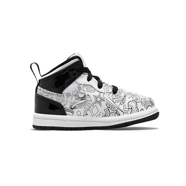 Jordan 1 Mid Se Td Diy White Black Volt DC4097-100