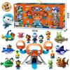 1Set Cartoon Octonauts Figure Captain Barnacles Kwazii Peso Tweak Dashi Inkling Octopod PVC Mini Collection Toys Kids Gift