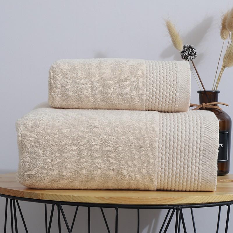 Premium 100% Cotton Towel Set: Soft, Thick Face, Bath, and Wash Towel Collection