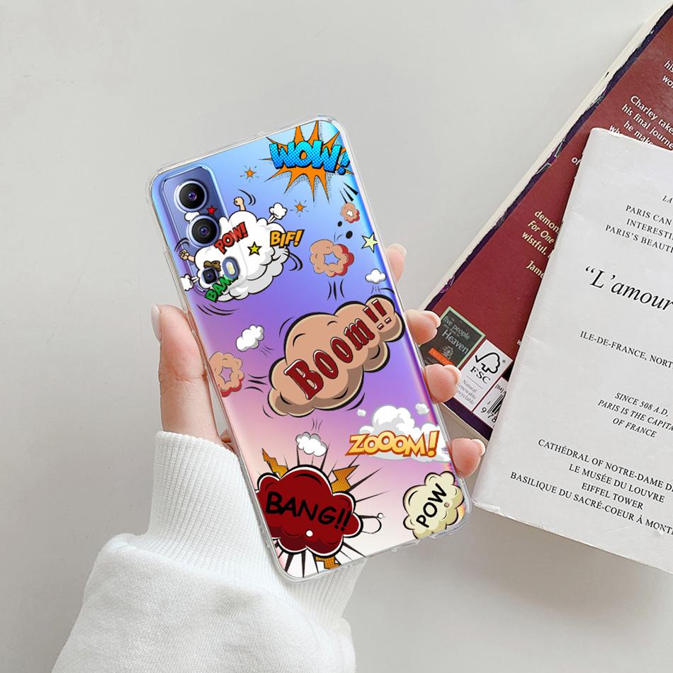 For Vivo Y72 5G Case V2041 Silicone Soft Transparent TPU Phone Cover For Vivo Y52 vivoY72 Y 72 52 5G Case Funda Protective Coque