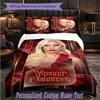 Personalized 3Pcs Bedding SetLady Gaga Custom Text Duvet Cover Pillowcase Set Bedroom Gift